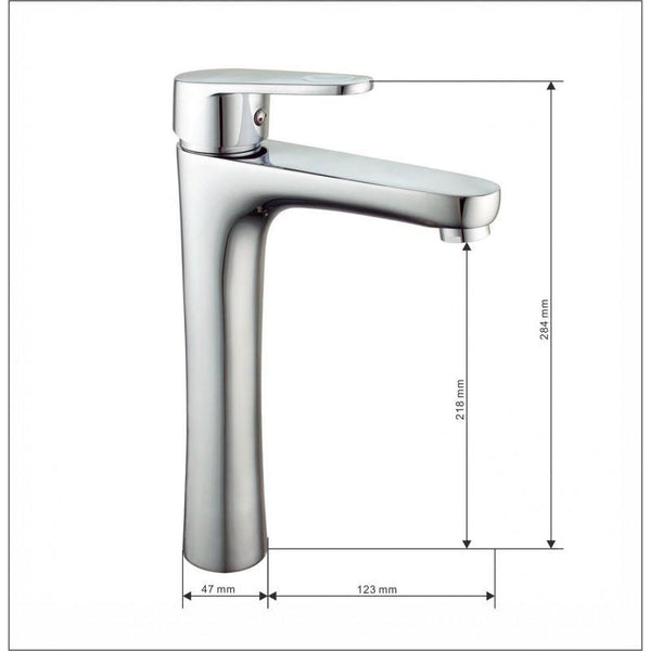 KAMA BASIN TAP CHROME TALL - OkBaths