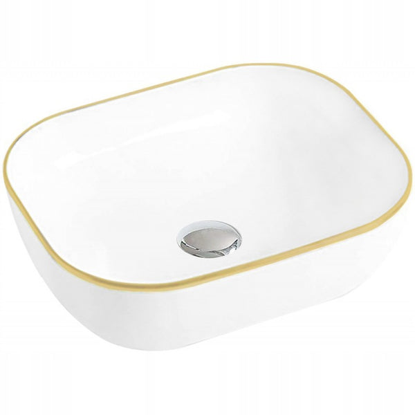 MEXEN RITA COUNTERTOP BASIN WHITE-GOLD