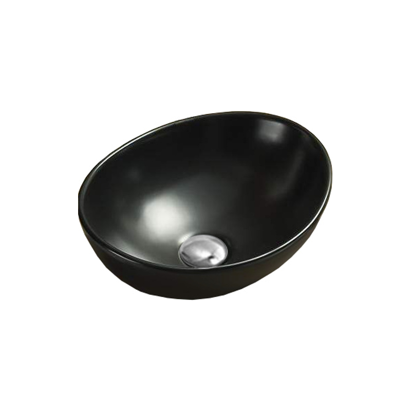 ELZA COUNTERTOP BASIN 400x340mm BLACK MAT - OkBaths