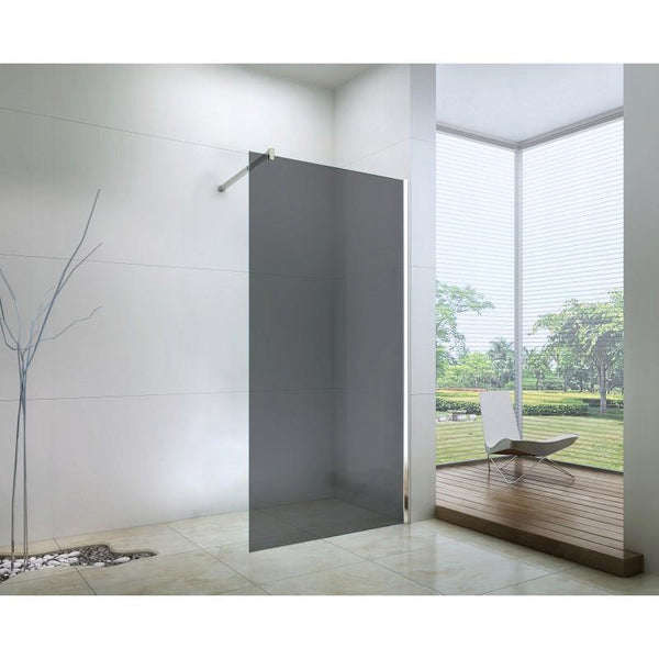 SHOWER SCREEN WALK IN GREY MANY SIZES AVAILABLE - OkBaths