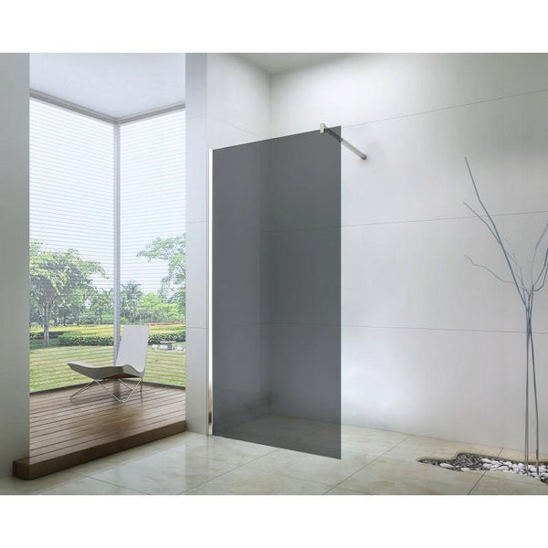 SHOWER SCREEN WALK IN GREY MANY SIZES AVAILABLE - OkBaths