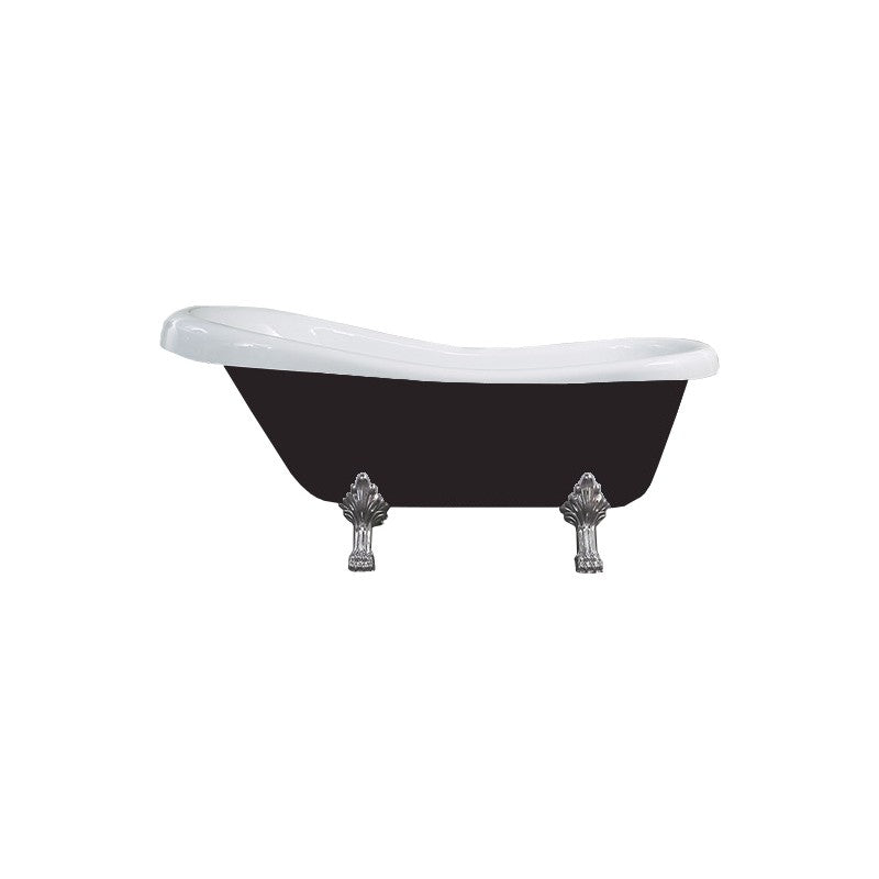 MEXEN RETRO FREESTANDING BATH 1500x730mm CHROME LEGS