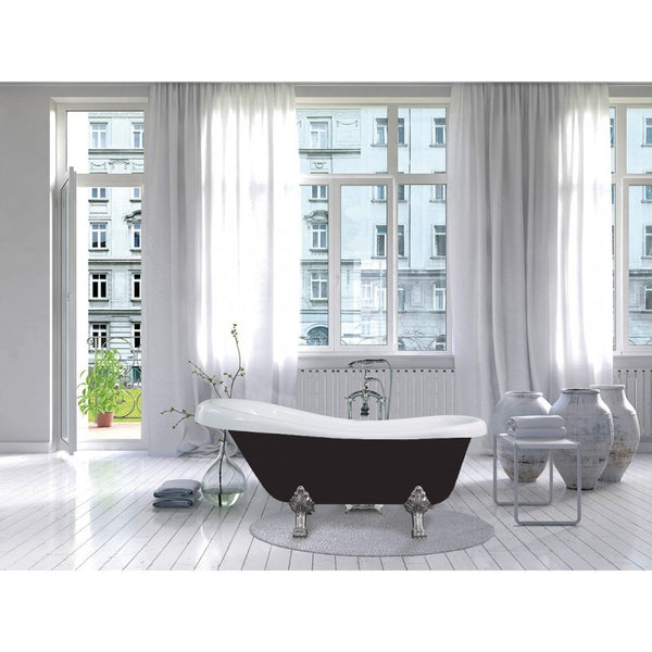 MEXEN RETRO FREESTANDING BATH 1700x750mm CHROME LEGS