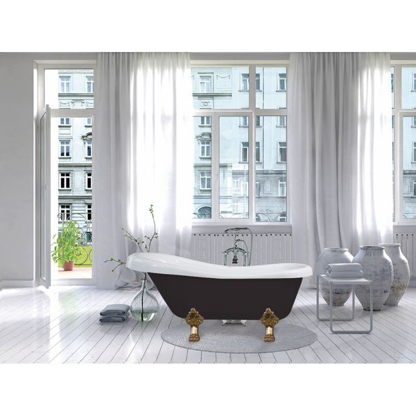 MEXEN RETRO FREESTANDING BATH 1700x750mm GOLD LEGS