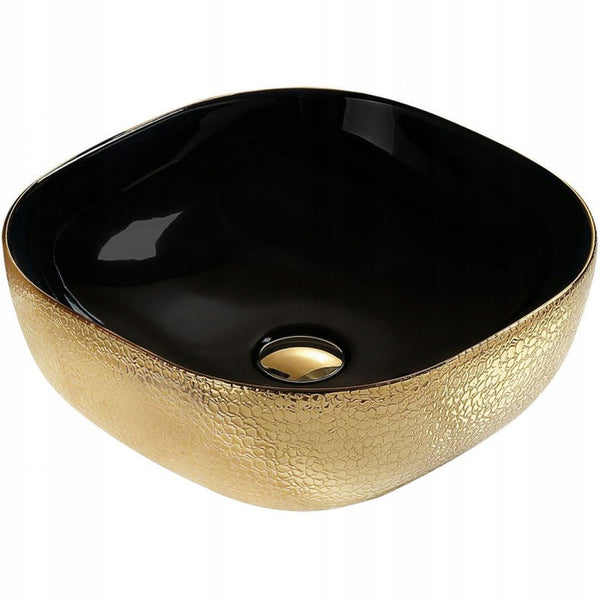 MEXEN VERA COUNTERTOP BASIN GOLD/BLACK