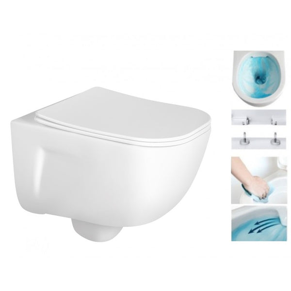 MEXEN MARGO WALL HUNG TOILET + SLOWLY CLOSING BOARD