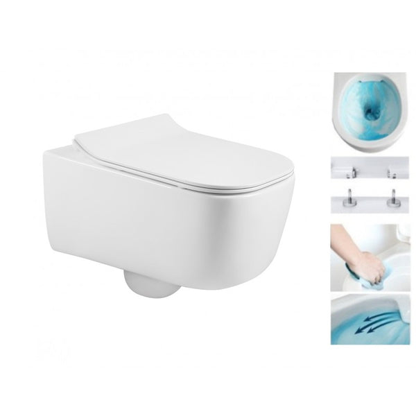 STELLA WALL HUNG TOILET + SLOWLY CLOSING BOARD