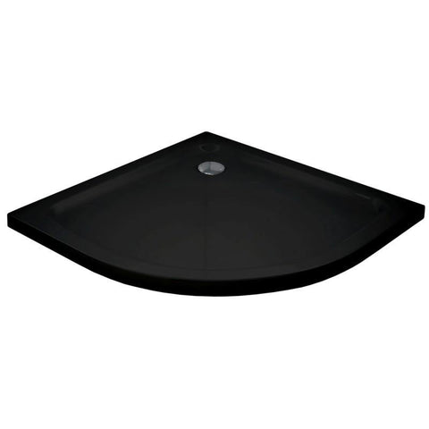 SHOWER TRAY SLIM QUADRANT 800x800mm BLACK - OkBaths