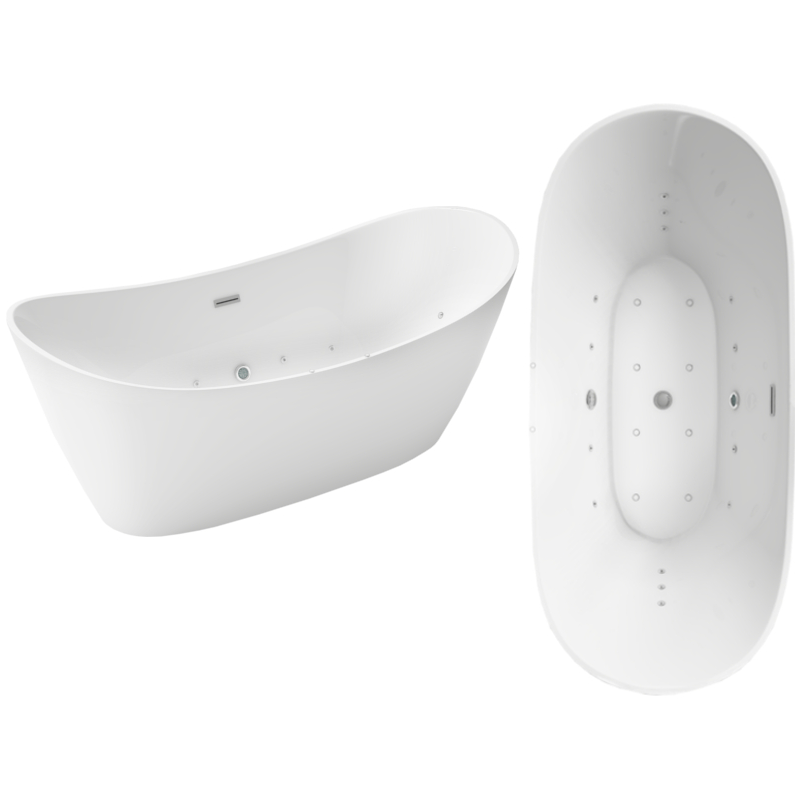 MEXEN MONTANA HYDROMASSAGE FREESTANDING BATH 1800x900mm