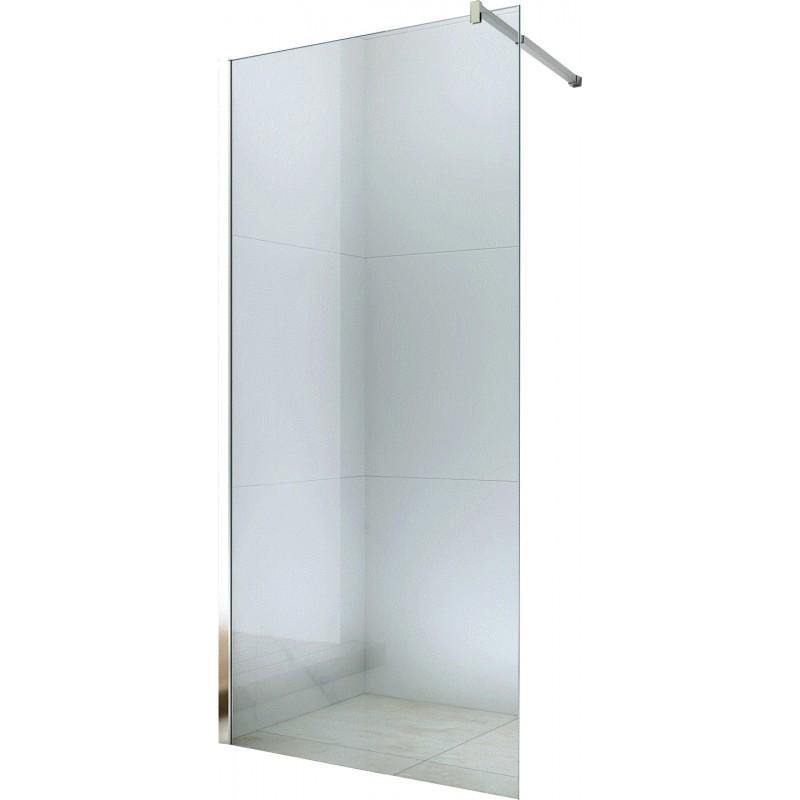 SCREEN SHOWER WALK IN CHROME TRANSPARENT MANY SIZES AVAILABLE - OkBaths