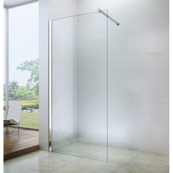 SCREEN SHOWER WALK IN CHROME TRANSPARENT MANY SIZES AVAILABLE - OkBaths