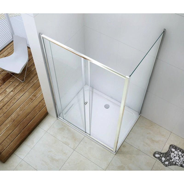 APIA SHOWER WALK IN TRANSPARENT,5mm GLASS THICKNESS - OkBaths