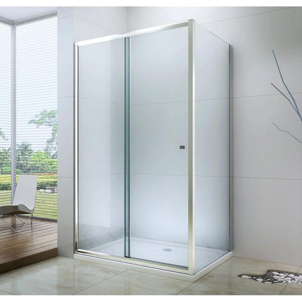 APIA SHOWER WALK IN TRANSPARENT,5mm GLASS THICKNESS - OkBaths