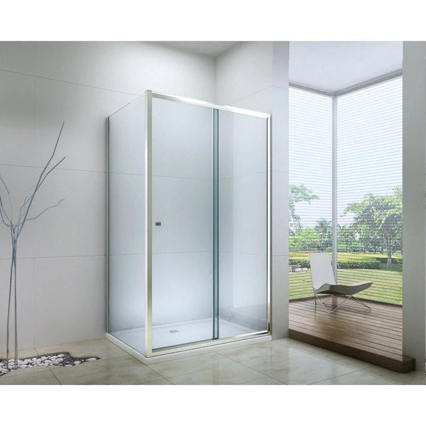 APIA SHOWER WALK IN TRANSPARENT,5mm GLASS THICKNESS - OkBaths