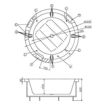 VICTORY SPA MOSCOW FREESTANDING BATHTUB WITHOUT HOUSING WITH WHIRLPOOL SYSTEM 4 - OkBaths