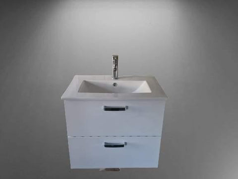 VANITY UNITS 600x400mm SLIM WHITE TAP+ BASIN INCLUDED - OkBaths