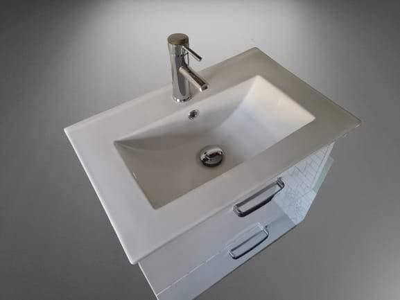 VANITY UNITS 600x400mm SLIM WHITE TAP+ BASIN INCLUDED - OkBaths