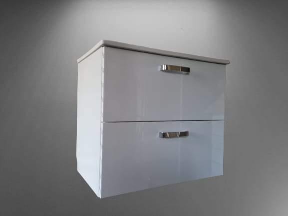 VANITY UNITS 600x400mm SLIM WHITE TAP+ BASIN INCLUDED - OkBaths