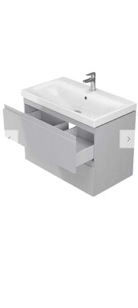 VANITY UNITS GREY WITH BASIN MANY SIZES AVAILABLE - OkBaths