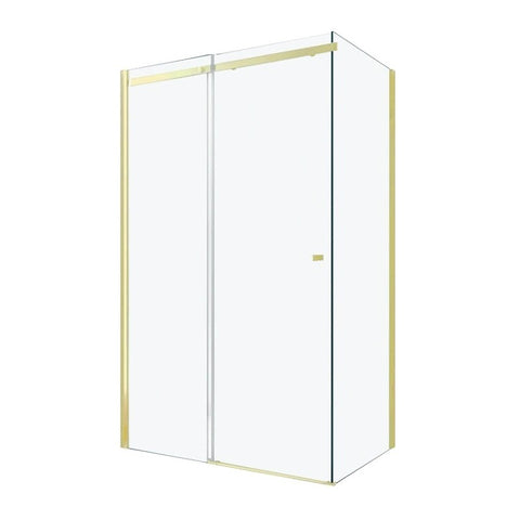 MEXEN OMEGA SHOWER ENCLOSURE WITH SLIDING DOORS/ TRANSPARENT GOLD/MANY SIZES AVAILABLE