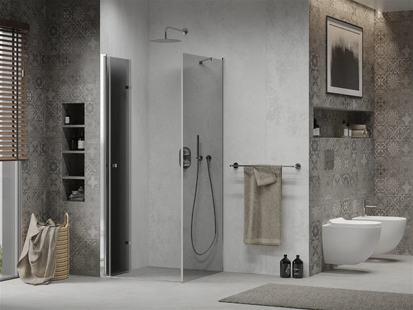 MEXEN LIMA SHOWER ENCLOSURE WITH FOLDING DOOR, GREY, 6mm GLASS THICKNESS