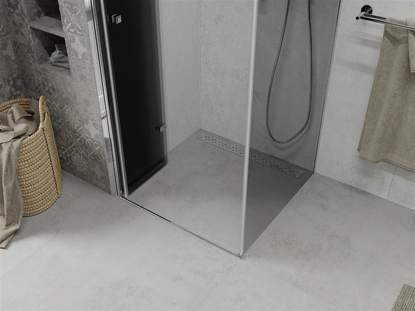 MEXEN LIMA SHOWER ENCLOSURE WITH FOLDING DOOR, GREY, 6mm GLASS THICKNESS