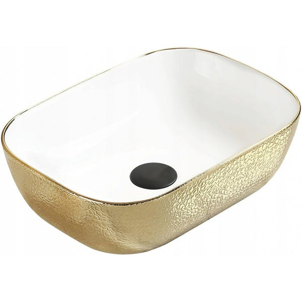 MEXEN RITA COUNTERTOP BASIN WHITE/GOLD