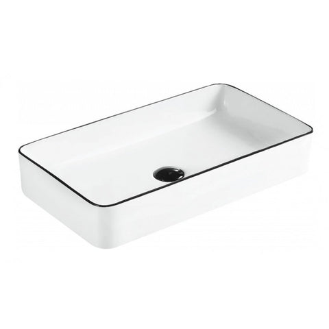 MEXEN NADIA - A COUNTER-TOP WASH BASIN 600x350 mm WHITE / BLACK